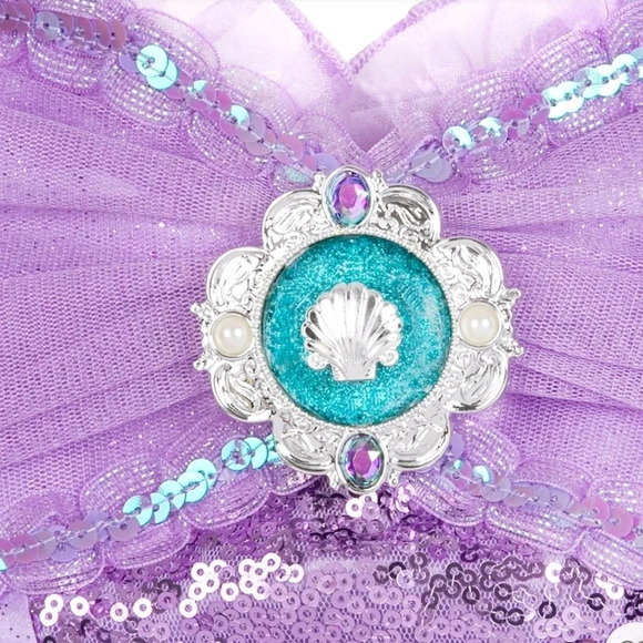 Disney Store The Little Mermaid Princess Ariel Halloween Costume 7/8 top 9/10 - Picture 4 of 14